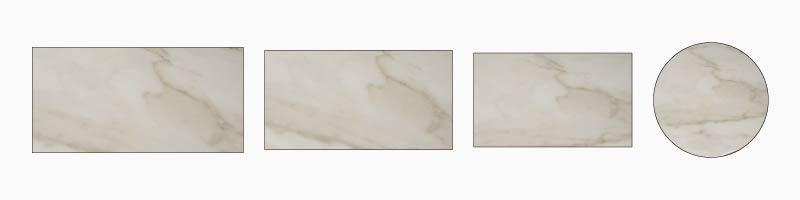 天板サイズ・形状展開