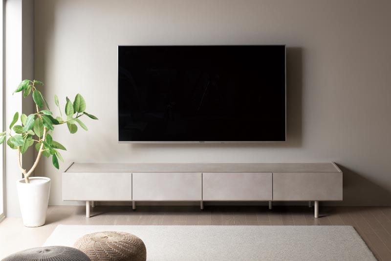 ラスターベージュのWVテレビ台